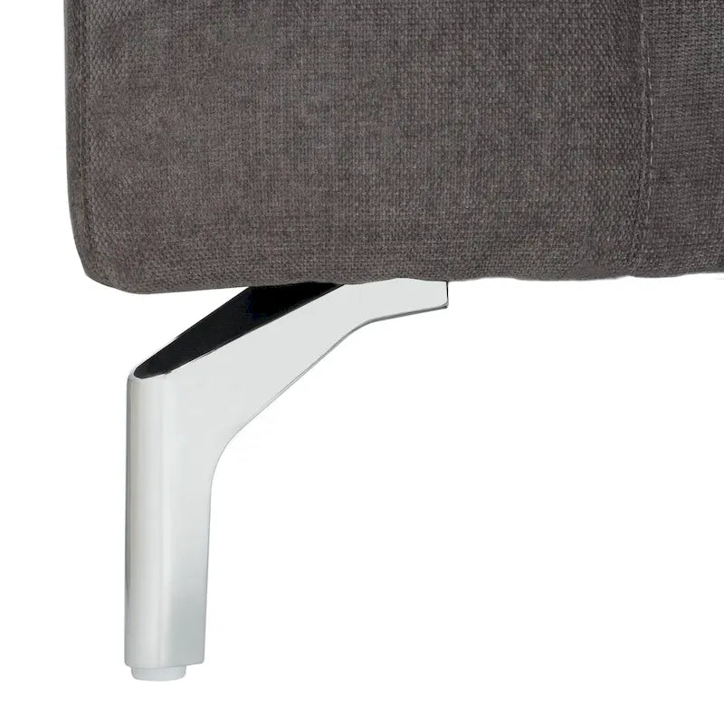 SAFAVIEH Couture Nicholsen Anthracite Grey Velvet Sofa