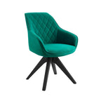 Art Leon Classical Swivel Office Accent Chair with Wood Legs
