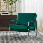 Art Leon Modern PU Leather Upholstered Arm Chair with Steel Frame