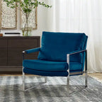Art Leon Modern PU Leather Upholstered Arm Chair with Steel Frame