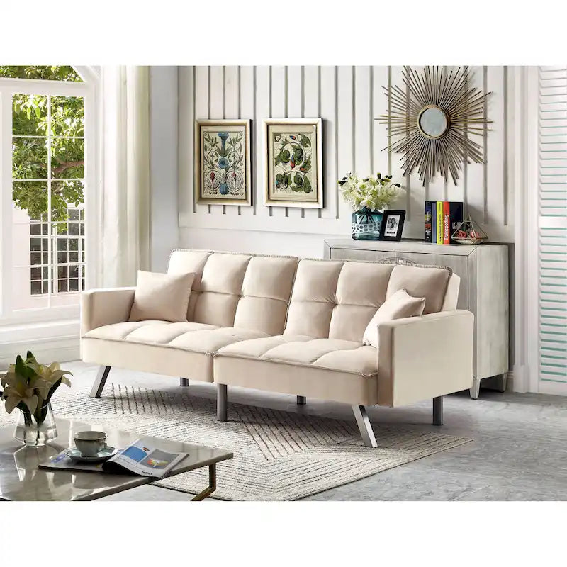 Canapé-lit confortable en velours Legend Furniture