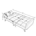 Canapé-lit confortable en velours Legend Furniture