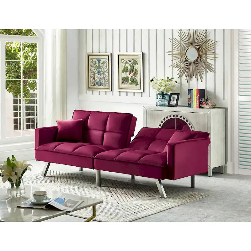 Canapé-lit confortable en velours Legend Furniture