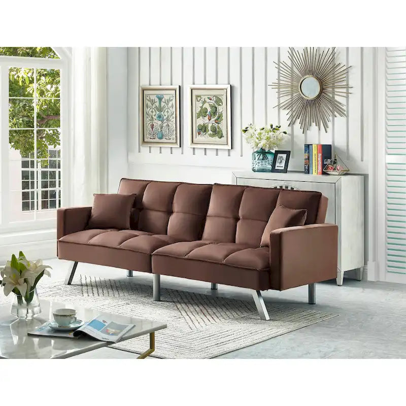 Canapé-lit confortable en velours Legend Furniture