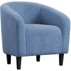 Yaheetech Club Chair Accent Barrel Chair Upholstered Arm Chair