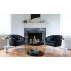 Silver Orchid Randolf Velvet Accent Chair