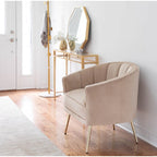 Silver Orchid Randolf Velvet Accent Chair