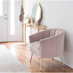 Silver Orchid Randolf Velvet Accent Chair