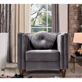 Fauteuil en velours Roberta