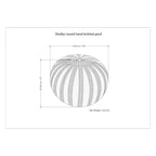 WYNDENHALL Grandville Boho Round Hand Knit Pouf