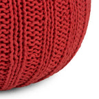 WYNDENHALL Grandville Boho Round Hand Knit Pouf