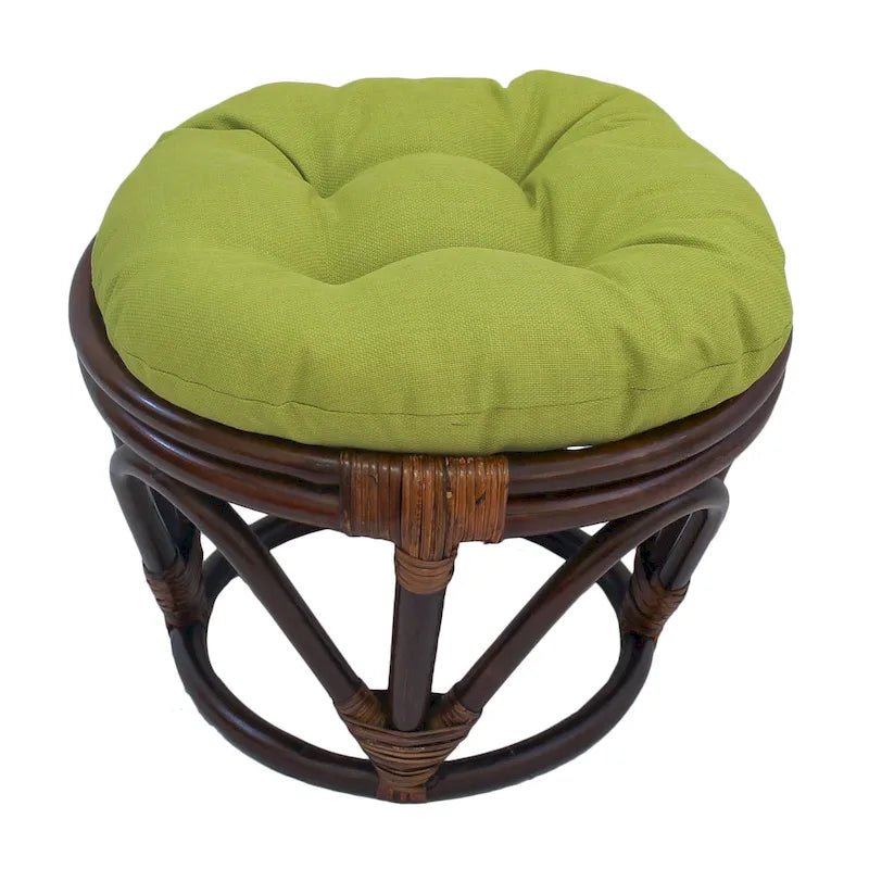 Repose-pieds Bali de 45 cm avec coussin d'extérieur solide