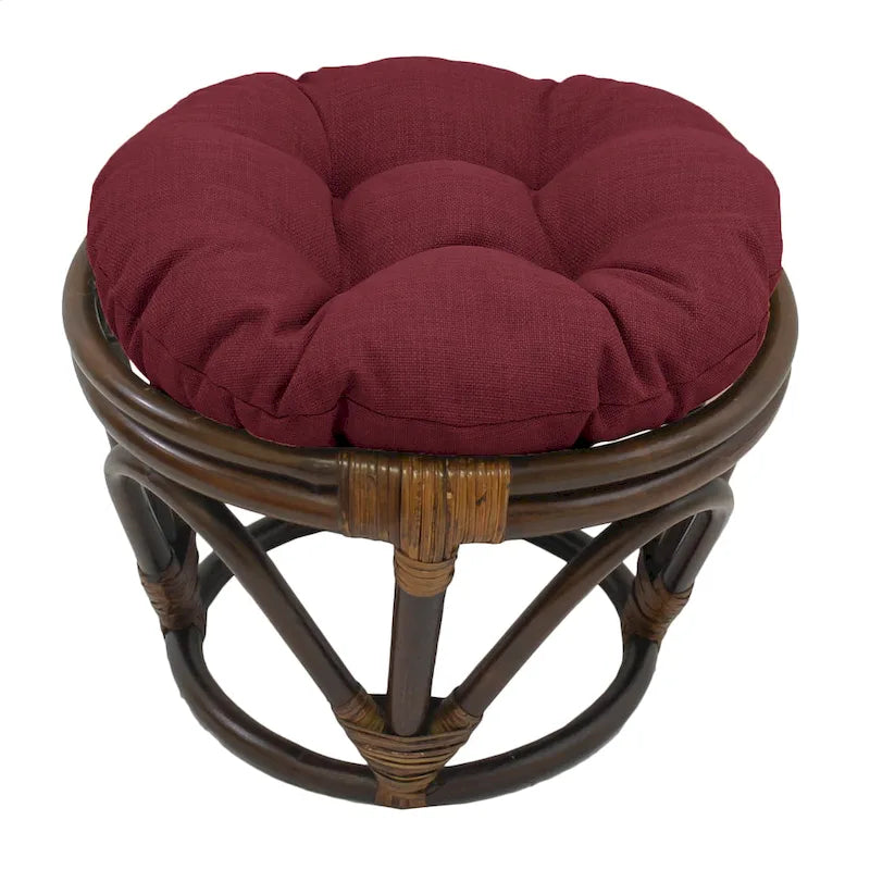 Repose-pieds Bali de 45 cm avec coussin d'extérieur solide