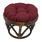 Repose-pieds Bali de 45 cm avec coussin d'extérieur solide