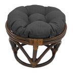Repose-pieds Bali de 45 cm avec coussin d'extérieur solide