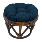 Repose-pieds Bali de 45 cm avec coussin d'extérieur solide