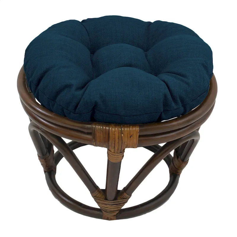 Repose-pieds Bali de 45 cm avec coussin d'extérieur solide