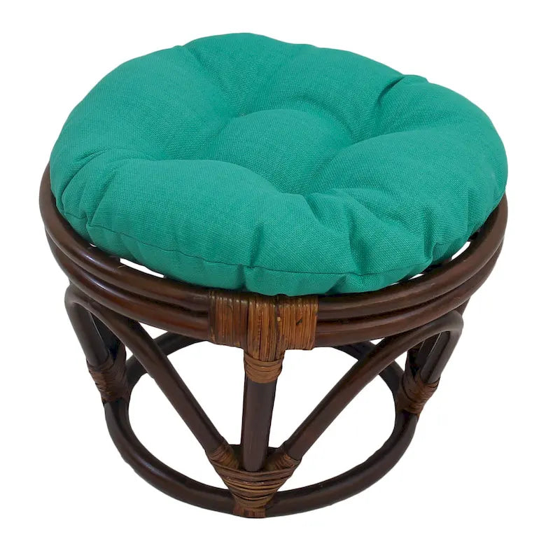 Repose-pieds Bali de 45 cm avec coussin d'extérieur solide