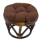 Repose-pieds Bali de 45 cm avec coussin d'extérieur solide