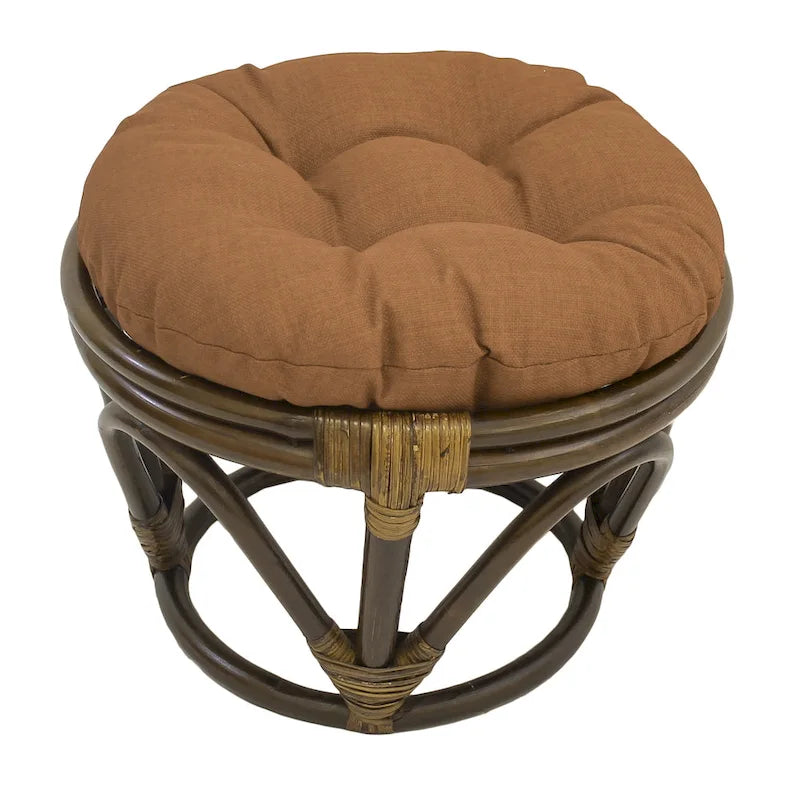 Repose-pieds Bali de 45 cm avec coussin d'extérieur solide
