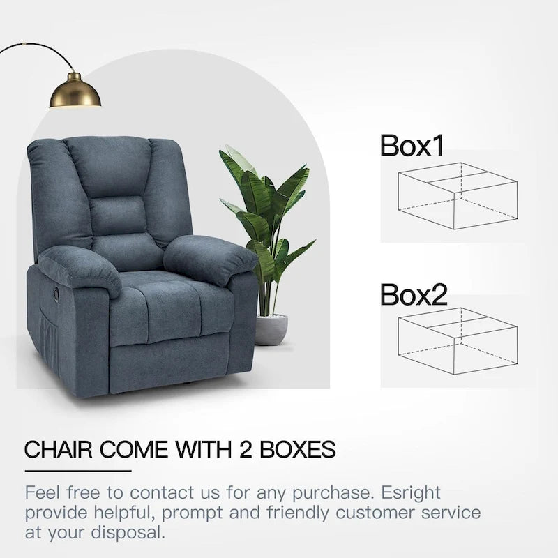 AECOJOY Power Lift Recliner for Elderly w/ Massage & USB charging port