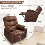 AECOJOY Power Lift Recliner for Elderly w/ Massage & USB charging port