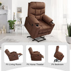 AECOJOY Power Lift Recliner for Elderly w/ Massage & USB charging port
