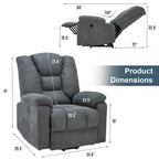 AECOJOY Power Lift Recliner for Elderly w/ Massage & USB charging port