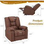 AECOJOY Power Lift Recliner for Elderly w/ Massage & USB charging port
