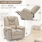 AECOJOY Power Lift Recliner for Elderly w/ Massage & USB charging port