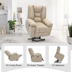 AECOJOY Power Lift Recliner for Elderly w/ Massage & USB charging port