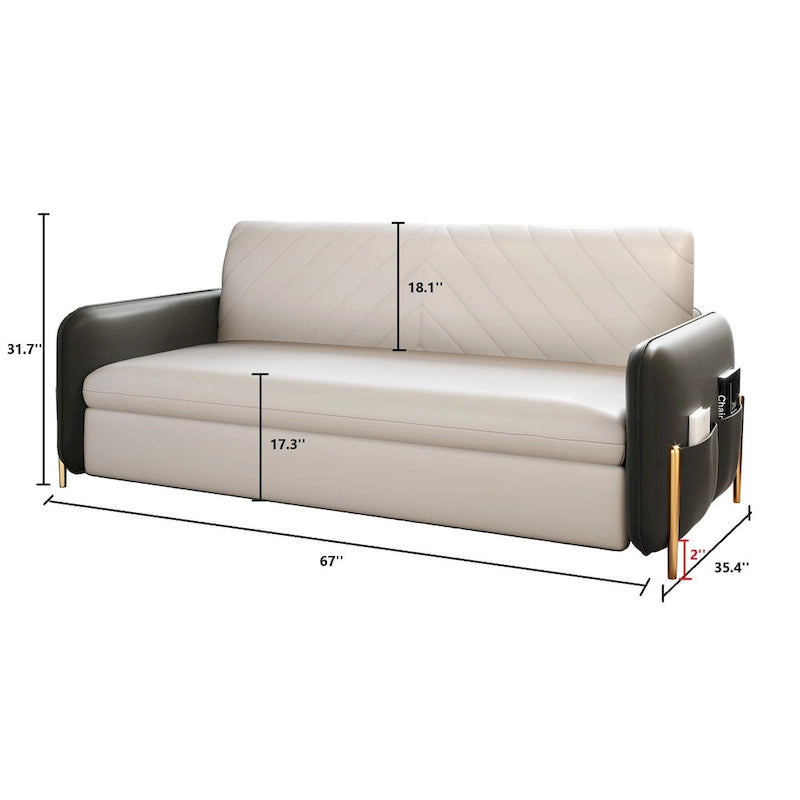 JASIWAY Canapé-lit moderne convertible 170 cm