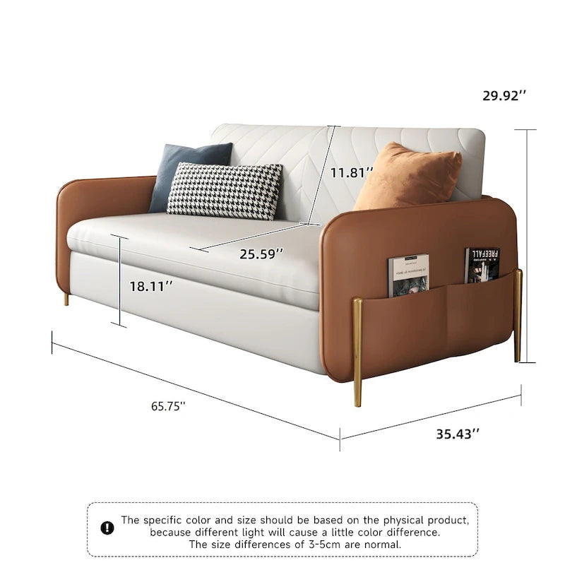 JASIWAY Canapé-lit moderne convertible 170 cm