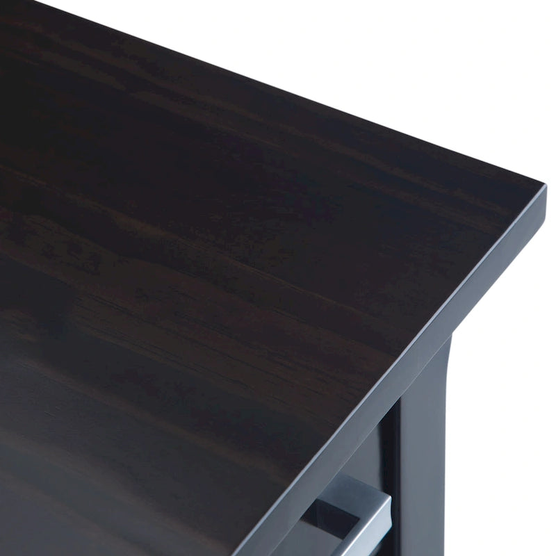 WYNDENHALL Waterloo SOLID WOOD 14 inch Wide Rectangle Contemporary Narrow Side Table - 14 inch Wide