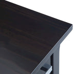 WYNDENHALL Waterloo SOLID WOOD 14 inch Wide Rectangle Contemporary Narrow Side Table - 14 inch Wide