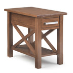 WYNDENHALL Waterloo SOLID WOOD 14 inch Wide Rectangle Contemporary Narrow Side Table - 14 inch Wide