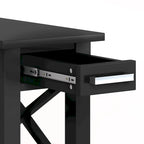 WYNDENHALL Waterloo SOLID WOOD 14 inch Wide Rectangle Contemporary Narrow Side Table - 14 inch Wide