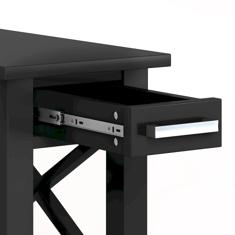 WYNDENHALL Waterloo SOLID WOOD 14 inch Wide Rectangle Contemporary Narrow Side Table - 14 inch Wide