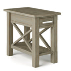 WYNDENHALL Waterloo SOLID WOOD 14 inch Wide Rectangle Contemporary Narrow Side Table - 14 inch Wide