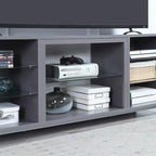Manhattan Comfort Brighton 60 In. Wire Management Media Cabinet Console