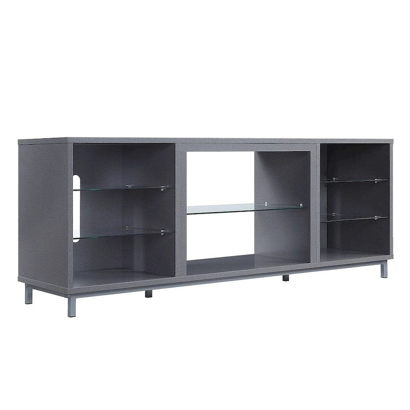 Manhattan Comfort Brighton 60 In. Wire Management Media Cabinet Console