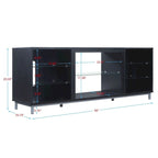 Manhattan Comfort Brighton 60 In. Wire Management Media Cabinet Console