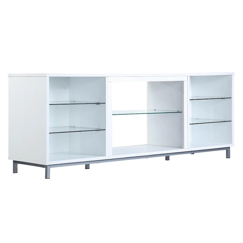 Manhattan Comfort Brighton 60 In. Wire Management Media Cabinet Console