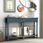 Console Table Sofa Table with Two Storage Drawers