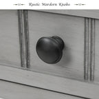 Console en bois, table basse avec tiroirs de rangement et étagère