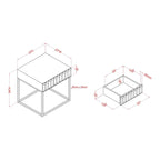 Bird Contemporary Steel 1-Drawer Accent Table by Furniture of America
