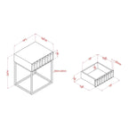 Bird Contemporary Steel 1-Drawer Accent Table by Furniture of America