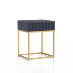 Bird Contemporary Steel 1-Drawer Accent Table by Furniture of America