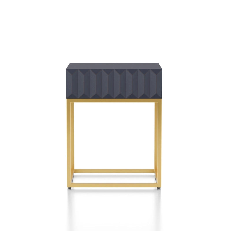 Bird Contemporary Steel 1-Drawer Accent Table by Furniture of America