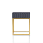 Bird Contemporary Steel 1-Drawer Accent Table by Furniture of America